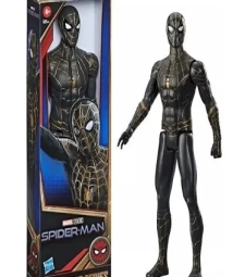 Imagem de capa de Boneco Homem Aranha  Preto C/dourado Titan Hero Series *5010993862115*