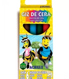 Imagem de capa de Giz De Cera Acrilex 6 Cores *7891153090061*